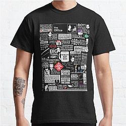 The Office T-Shirts - Wise Words From The Office - The Office Quotes Classic T-Shirt RB1801