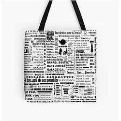 The Office Bags - The Office Quotes Graphic All Over Print Tote Bag RB1801