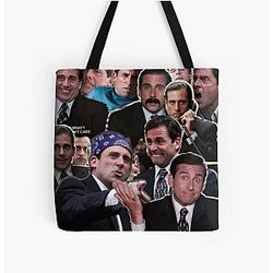 The Office Bags - The Office Michael Scott - Steve Carell All Over Print Tote Bag RB1801