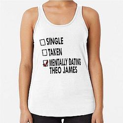 Dating Theo James Racerback Tank Top