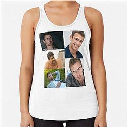Theo James Signed Racerback Tank Top