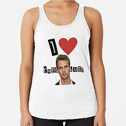 I Heart Theo James Racerback Tank