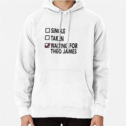 Waiting for Theo James White Pullover Hoodie