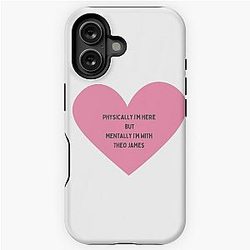 Physically I'm here but mentally I'm with Theo James iPhone Case