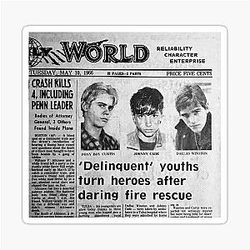 The Outsiders Newspaper Sticker
