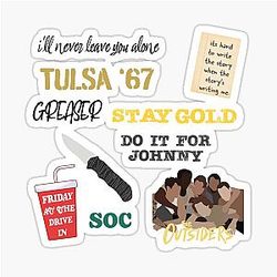 The Outsiders Musical Sticker Set