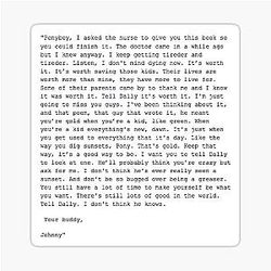 johnny's letter to ponyboy - the outsiders