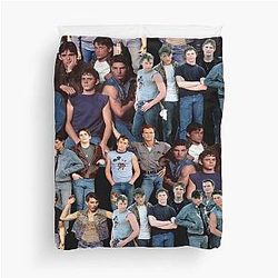 the outsiders collage duvet cover