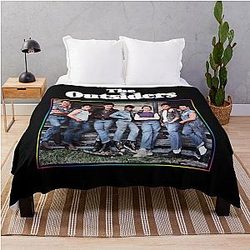 Proud Guys from the Movie The Outsiders 80S Throw Blanket