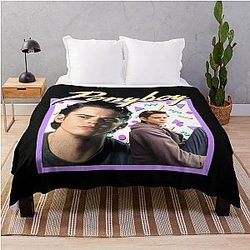 80s Throw Blanket featuring Ponyboy Curtis from The Outsiders