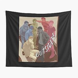 Mens The Outsiders Vintage Photograp Tapestry
