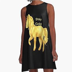 Mens Funny The Outsiders Movie Fans A-Line Dress