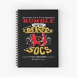 Mens Funny The Outsiders Wallpaper Awesome Spiral Notebook