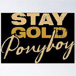 Stay Gold Ponyboy The Outsiders Poster
