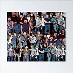 The Outsiders Cast Collage Actress Photograph