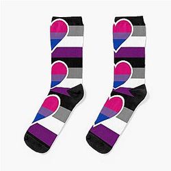 Biromantic Asexual Flag - Asexual Biromantic Flag  Socks | The Pride Merch WP0503
