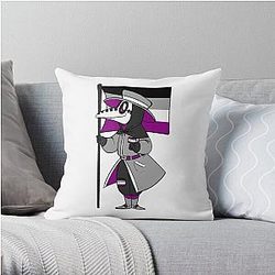 Asexual Flag Pillows - Asexual Pride Plague Doctor Throw Pillow | The Pride Merch WP0503