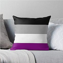 Asexual フラグ ピロー - アセクシャルプライドフラッグスローピロー | The Pride マーチWP0503