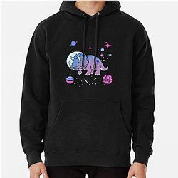 Omnisexual Hoodies - Omnisexual Triceratops In Space Omnisexual Pride Pullover Hoodie | The Pride Merch WP0503
