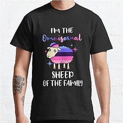 Omnisexual T-Shirts - Im The Omnisexual Sheep Of The Family Omnisexual Pride Classic T-Shirt | The Pride Merch WP0503