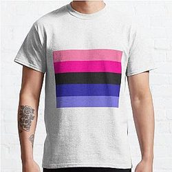 オムニセクシャルTシャツ - オムニセクシャルプライドフラグクラシックTシャツ お問い合わせ The Pride マーチWP0503