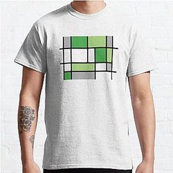 アロマナイトTシャツ - アロプライド ベーシック ライン 長方形 クラシックTシャツ | The Pride マーチWP0503