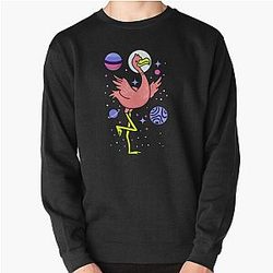 オムニセクシャルスウェットシャツ - Omnisexual Flamingo で スペース オムニセクシャル プライド プルオーバー スウェットシャツ | The Pride マーチWP0503