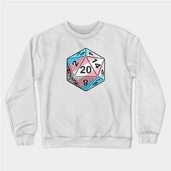 Trans Flag Sweatshirts - Trans Pride d20 Sweatshirt | The Pride Merch WP0503