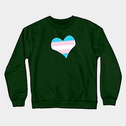 Trans Flag Sweatshirts - I ♥ Myself Inside and Out Sweatshirt | The Pride Merch WP0503