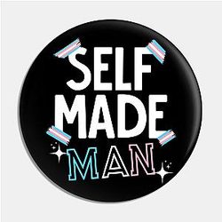 Trans Flag Pins - Self Made Man Trans Transgender Flag Pride Pin | The Pride Merch WP0503