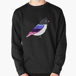 Omnisexual Sweatshirts - Omnisexual Bird Omnisexual Pride Pullover Sweatshirt | The Pride Merch WP0503
