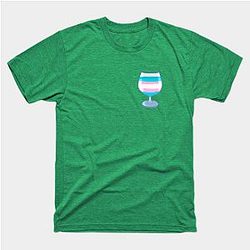 トランスフラグTシャツ - トランスジェンダーカクテル #4 Tシャツ お問い合わせ The Pride マーチWP0503