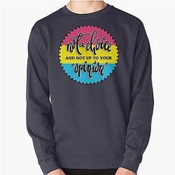 Pan LGBTQ+ GRSM Pansexual Pride Flag (Not a Choice) Pullover Sweatshirt Flagship | The Pride Merch WP0503
