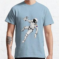 微妙な非バイナリプライド アストロナツ LGBTQ+クラシックTシャツフラッグシップ | The Pride マーチWP0503
