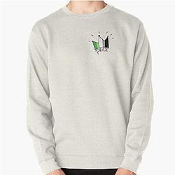 Aromantic Sweatshirts - Aromantic crown Pullover Sweatshirt | The Pride Merch WP0503