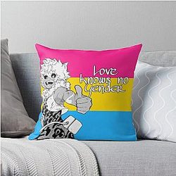 My Hero Academia Mina Ashido Pansexual Pride Flag Throw Pillow Flagship | The Pride Merch WP0503