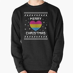 Pansexual Christmas Pansexuality Ugly Sweater Pullover Sweatshirt Flagship | The Pride Merch WP0503