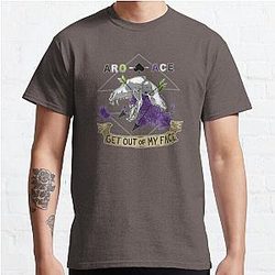 Aromantic T-Shirts - Aro+Ace - Get Out of My Face Classic T-Shirt | The Pride Merch WP0503