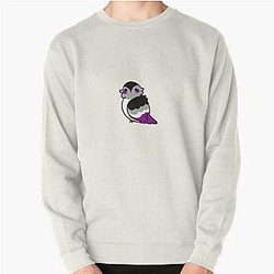 Asexual Flag Sweatshirts - Asexual pride bird Pullover Sweatshirt | The Pride Merch WP0503