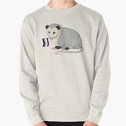 Asexual Flag スウェットシャツ - 性的プライドフラグOpossumプルオーバースエットシャツ お問い合わせ The Pride マーチWP0503