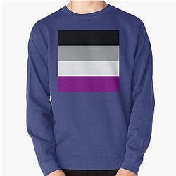 Asexual Flag Sweatshirts - LGBTQ Asexual Flag - June Pride Month Asexual flag Pullover Sweatshirt | The Pride Merch WP0503