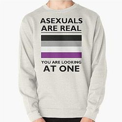 Asexual Flag Sweatshirts - Asexuals are Real Pullover Sweatshirt | The Pride Merch WP0503