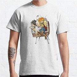 The Promised Neverland T-Shirts - Emma,Ray &amp; norman Playing Classic T-Shirt RB0309
