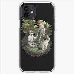 The Promised Neverland Cases - Emma &amp; Ray &amp; norman  iPhone Soft Case RB0309