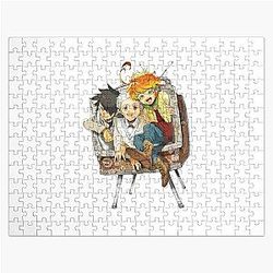 The Promised Neverland Puzzles - Emma,Ray &amp; norman Playing Jigsaw Puzzle RB0309