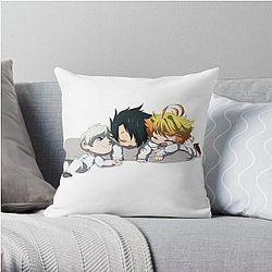 The Promised Neverland Pillows - The Promised Neverland Chibi Throw Pillow RB0309