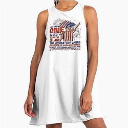Vintage The Sandlot 4th July A-Line Dress