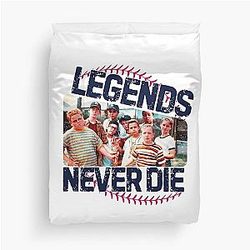 The Sandlot Legends Never Die Meme Duvet Cover