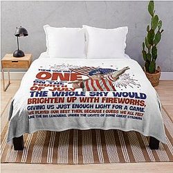 Vintage The Sandlot 4th of July Throw Blanket