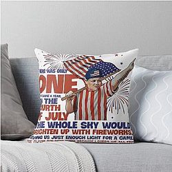 Vintage The Sandlot 4th of July Throw Pillow